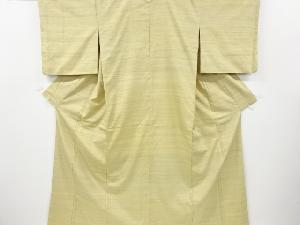 リサイクル　横段織り出し手織り紬着物